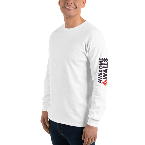 Awesome Walls - Climbing For Strength Men’s Long Sleeve Shirt - Image 4