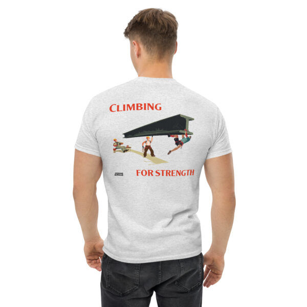 Awesome Walls -  Climbing For Strength Unisex Tee - Image 3